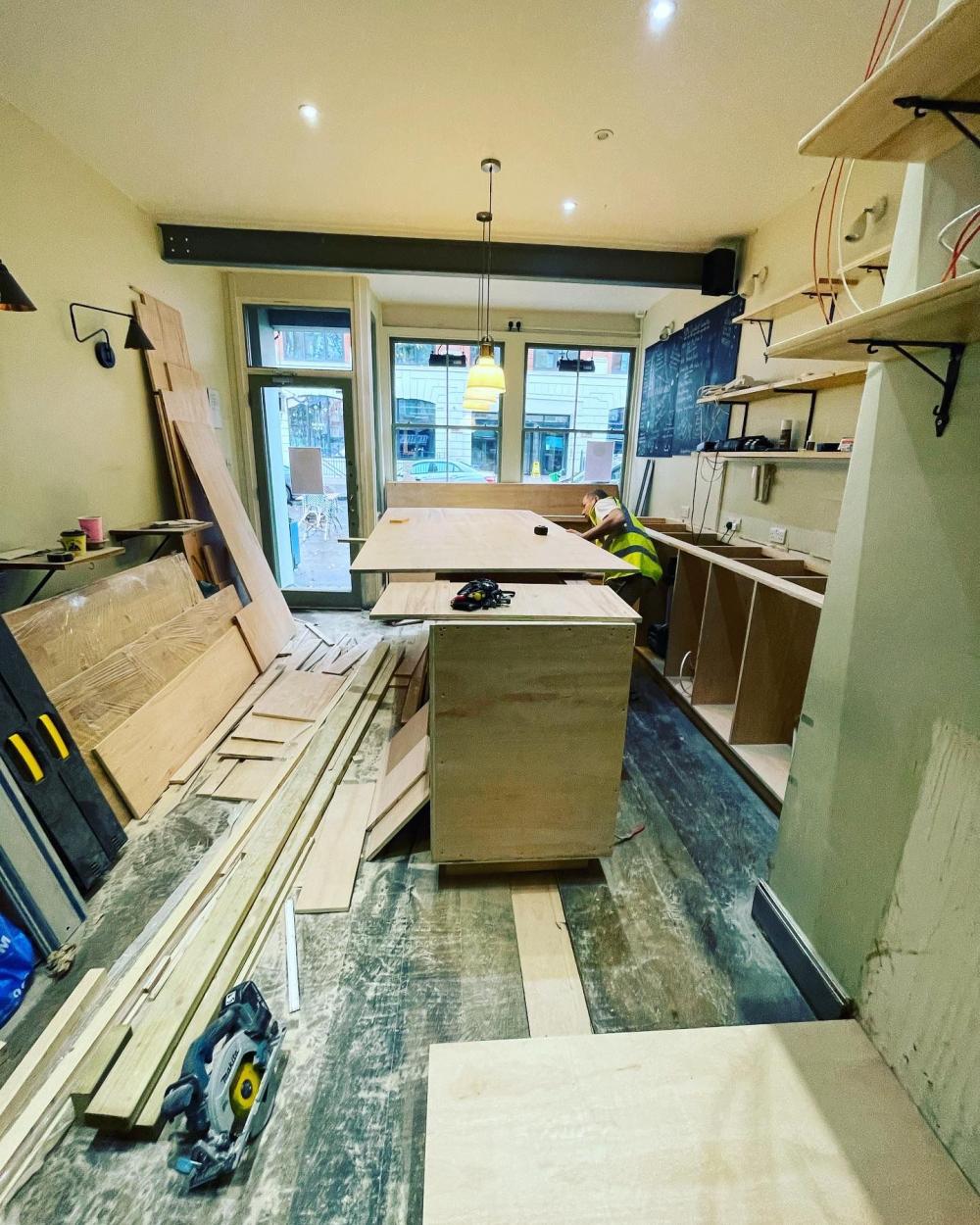 Shopfitting. Kin Caffe, Foley street, London, W1W - image 4